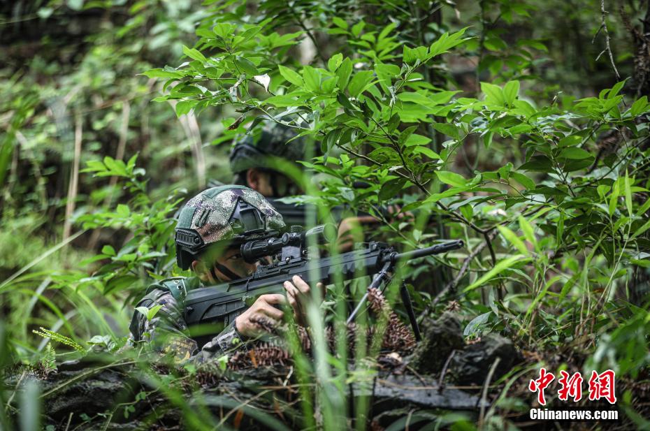 直击广西百色武警官兵山林地捕歼演练现场